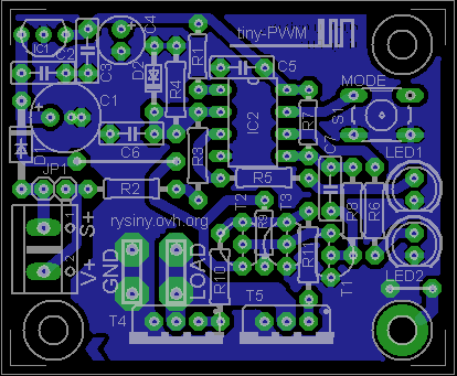 tiny-PWM PCB montaż